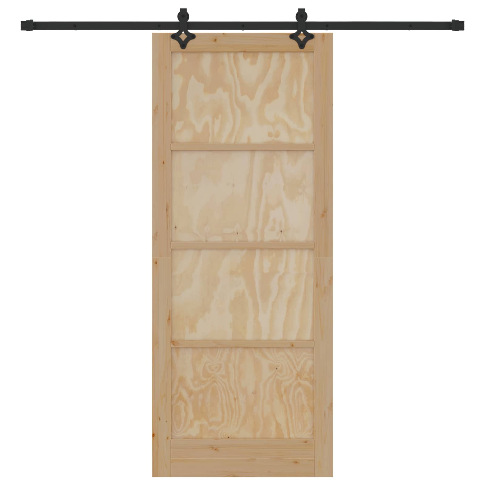 Schiebetür ORKDAL Natur 61 x 198,5 cm Massives Kiefernholz