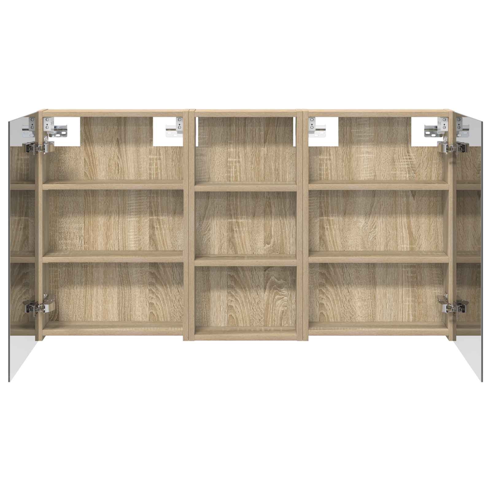 Badezimmerschrank-Set 3 pcs 80 x 10,5 x 50 cm Holzwerkstoff