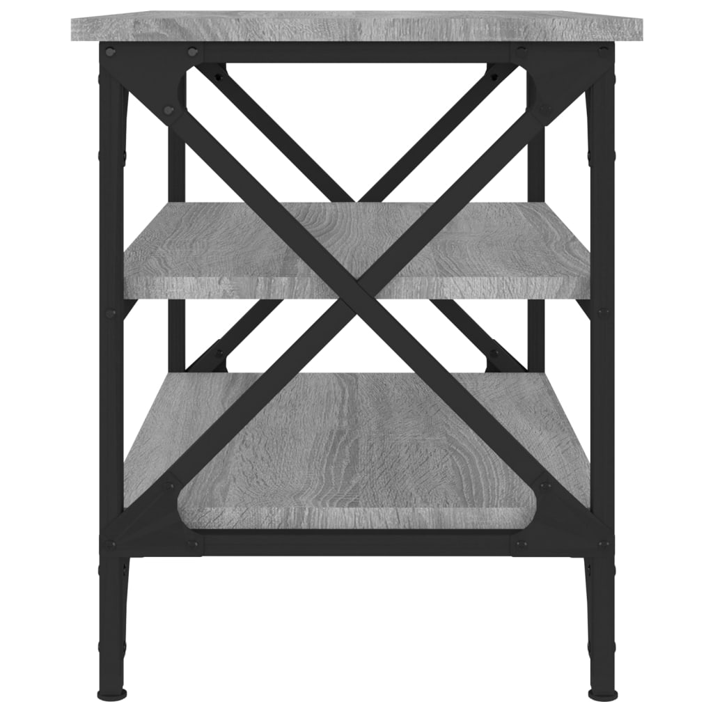 Beistelltisch Schwarz 55x38x45 cm Holzwerkstoff