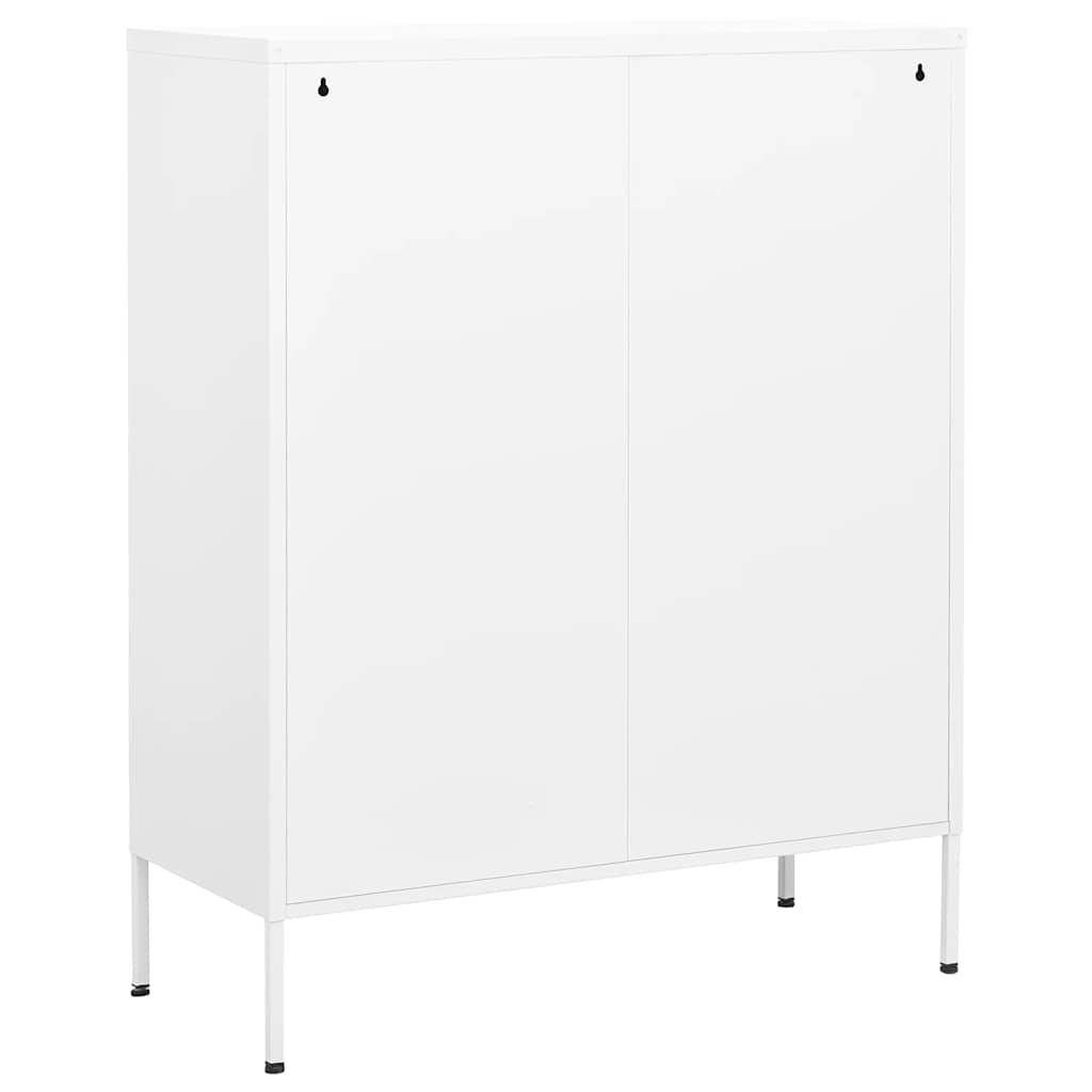 Beistellschrank Olivgrün 80x35x101,5 cm Stahl