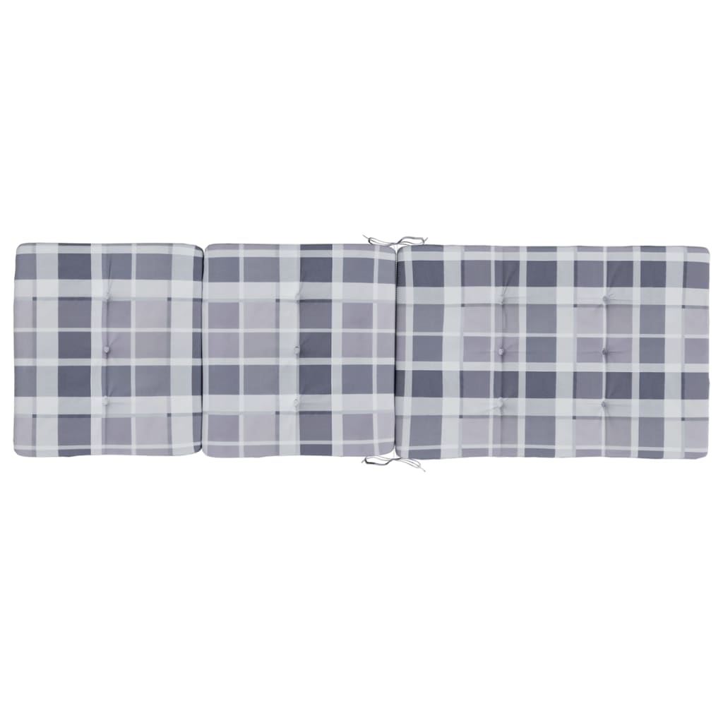 Liegestuhl-Auflagen 2 Stk. Creme Oxford-Gewebe