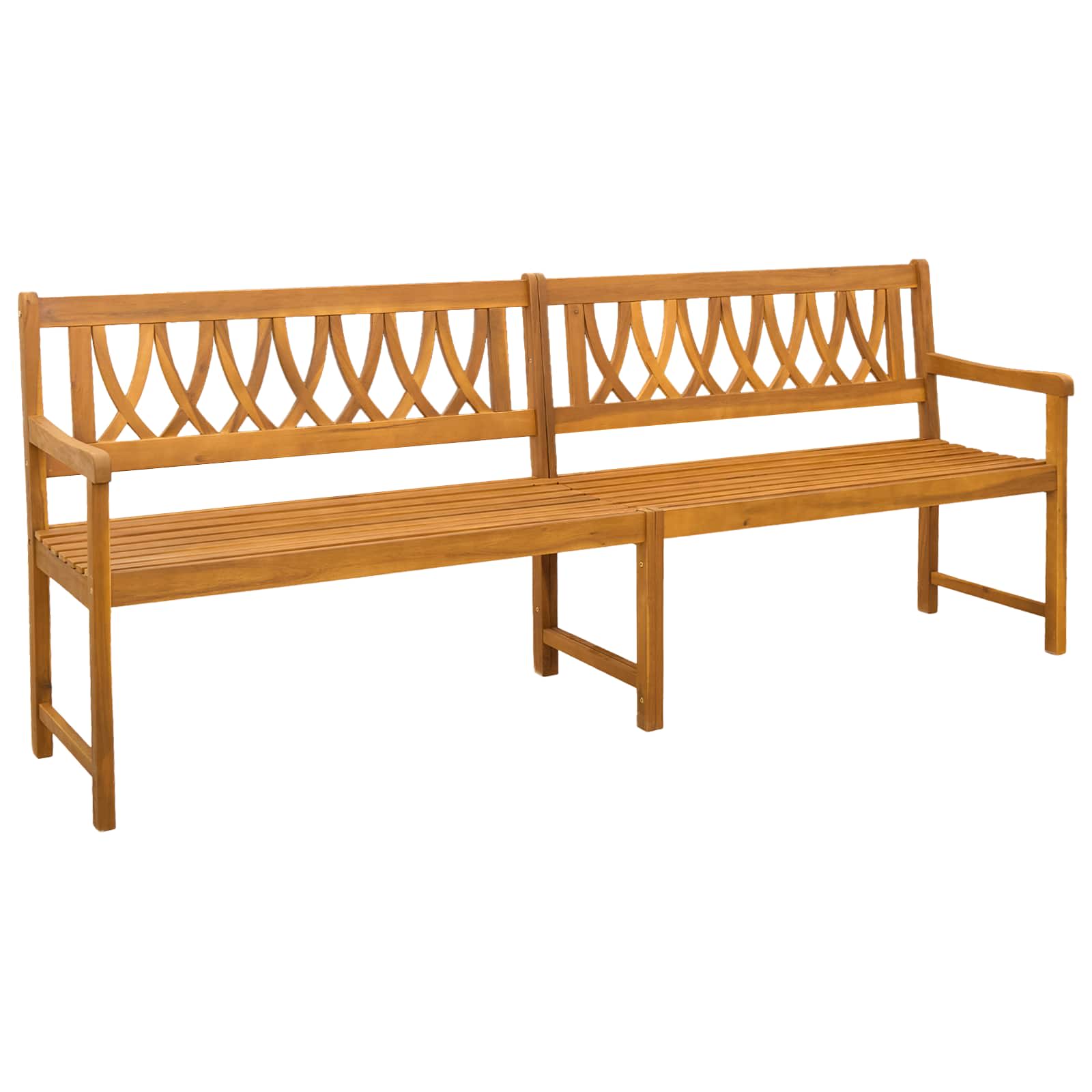 Bank Outdoor Natur 110 x 56 x 90 cm Massivholz Akazie