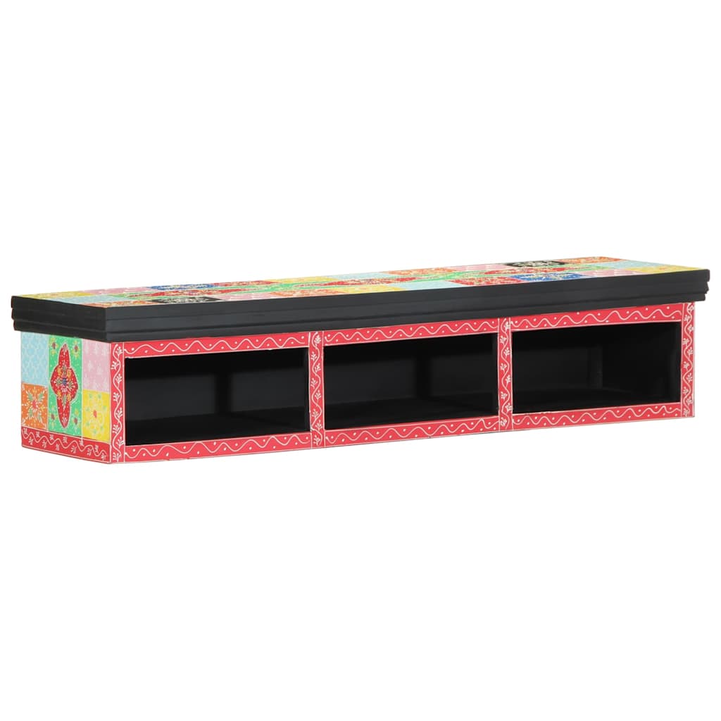 TV-Schränk mit Regal Mehrfarbig 80 x 30 x 22 cm Holzwerkstoff