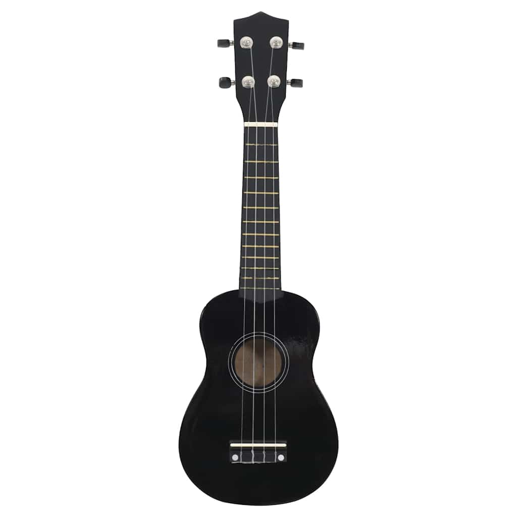 Sopran Ukulele Set für Kinder mit Tasche Dunkles Holz 21