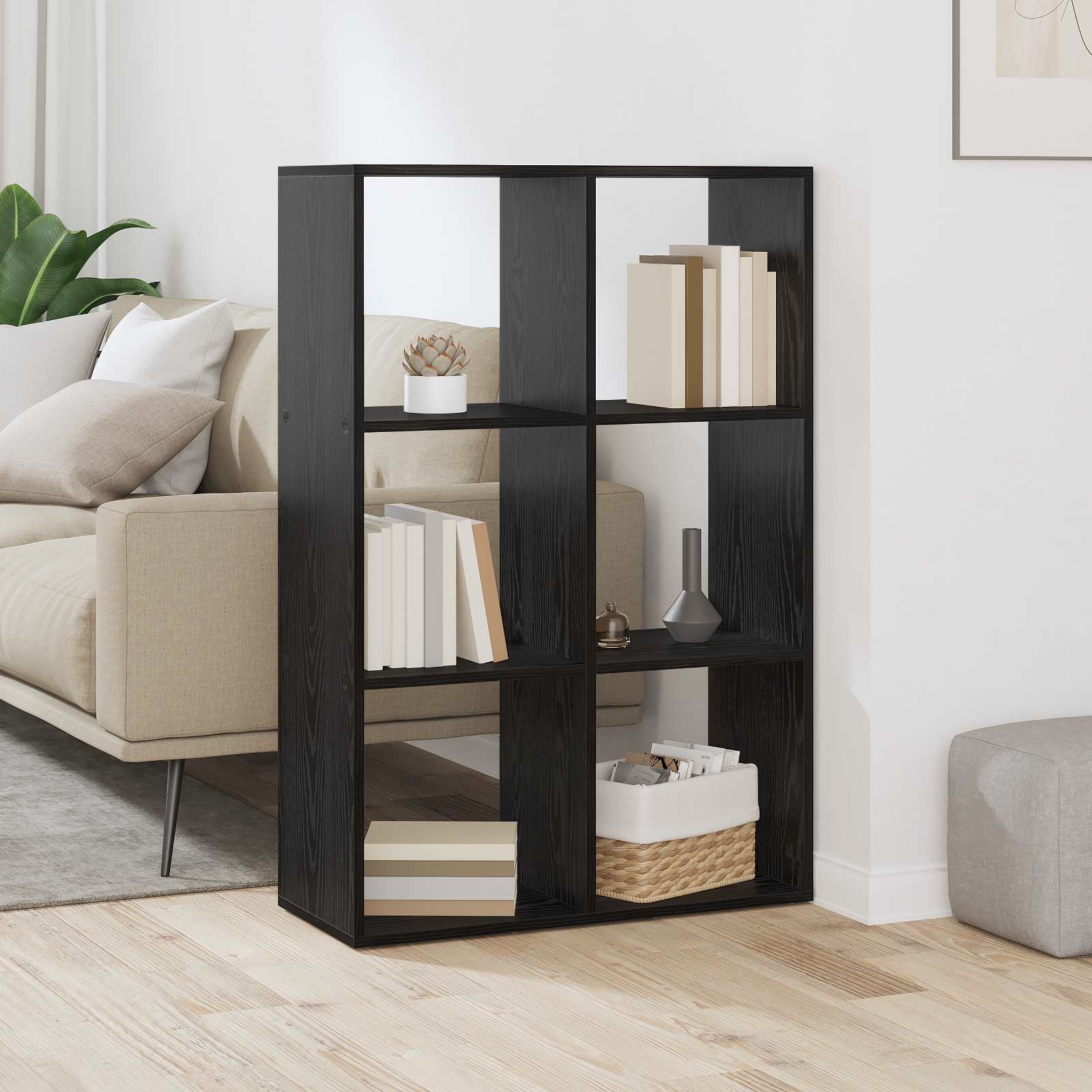 Bücherregal Weiß 137,5x29x137,5 cm Holzwerkstoff
