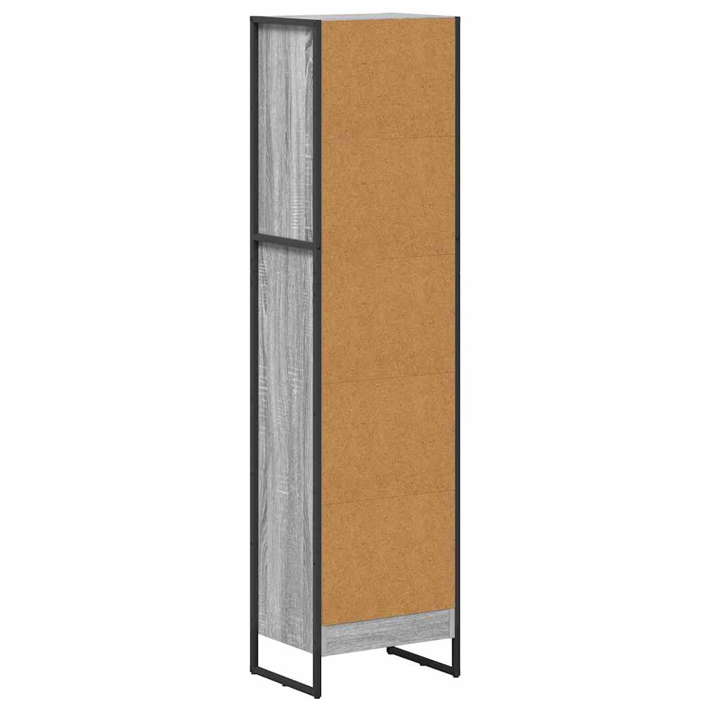 Bücherregal 2 pcs Schwarz Eichen-Optik 60 x 30 x 189,5 cm