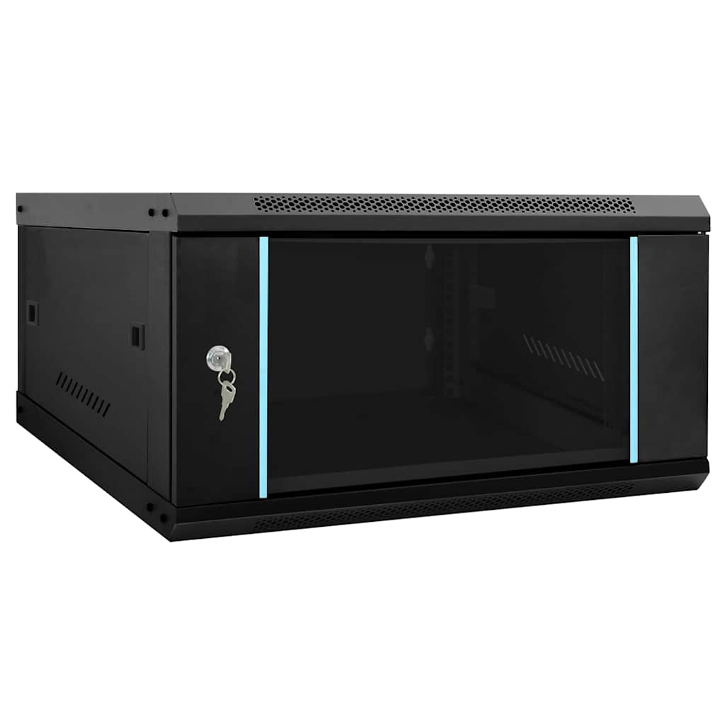Netzwerkschrank mit Speicher Grau 60 x 45 x 28 cm Stahl