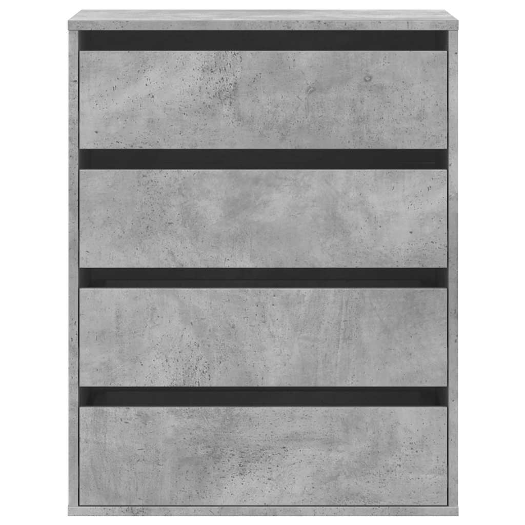 Schubladenschrank Schwarz Eichen-Optik 41 x 40 x 58 cm