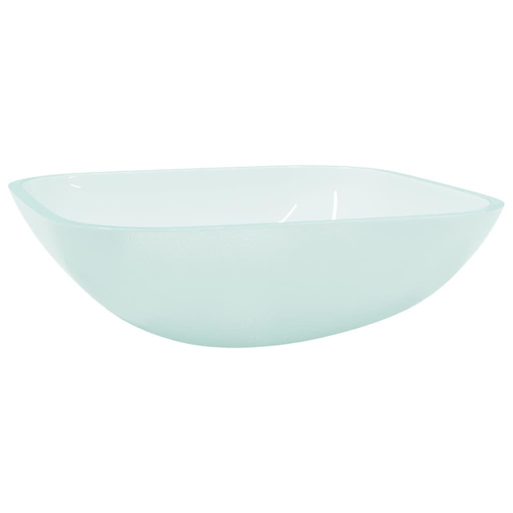 Waschbecken Glas 42x42x14 cm Transparent
