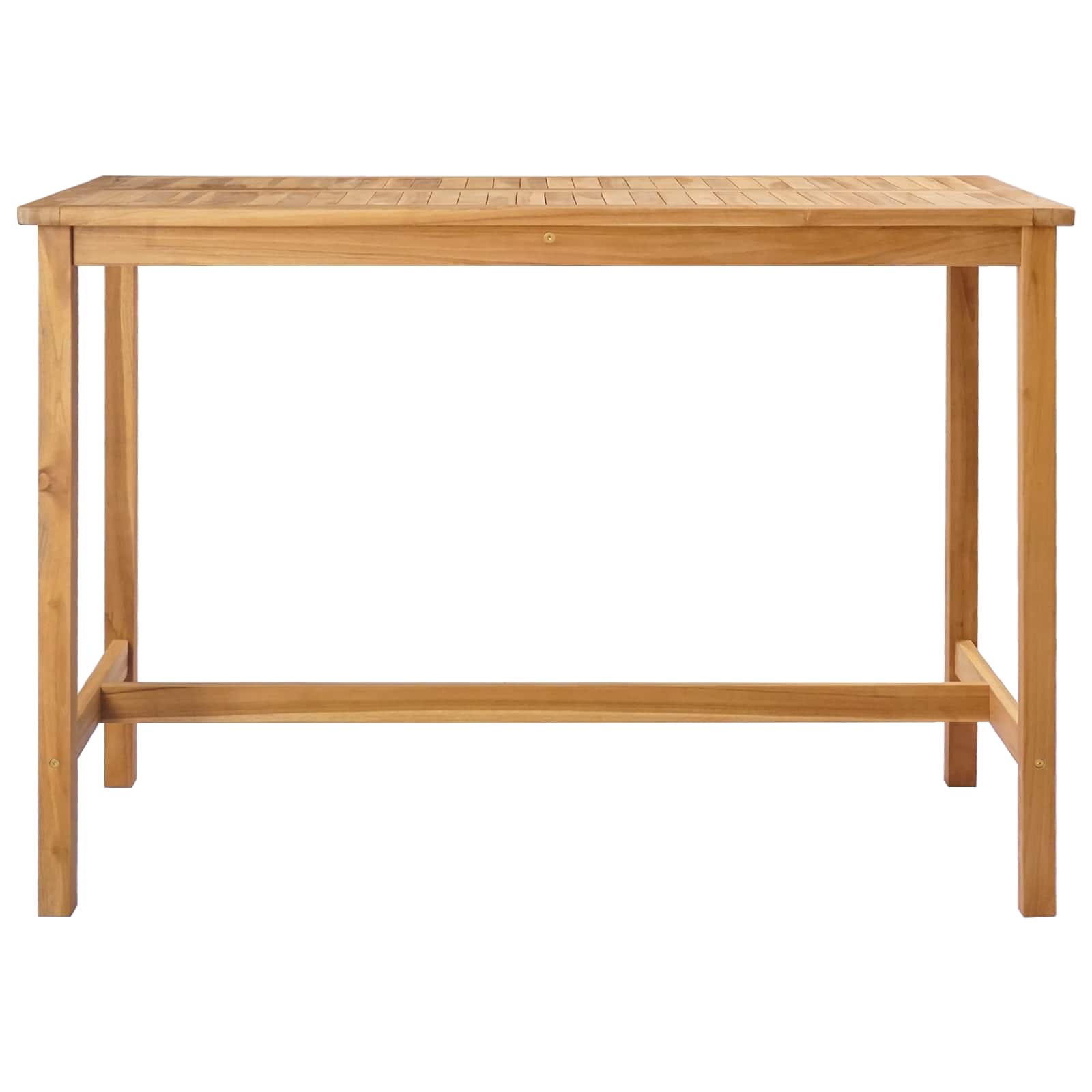 Bartisch Natur 60 x 60 x 105 cm Massiv-Teak