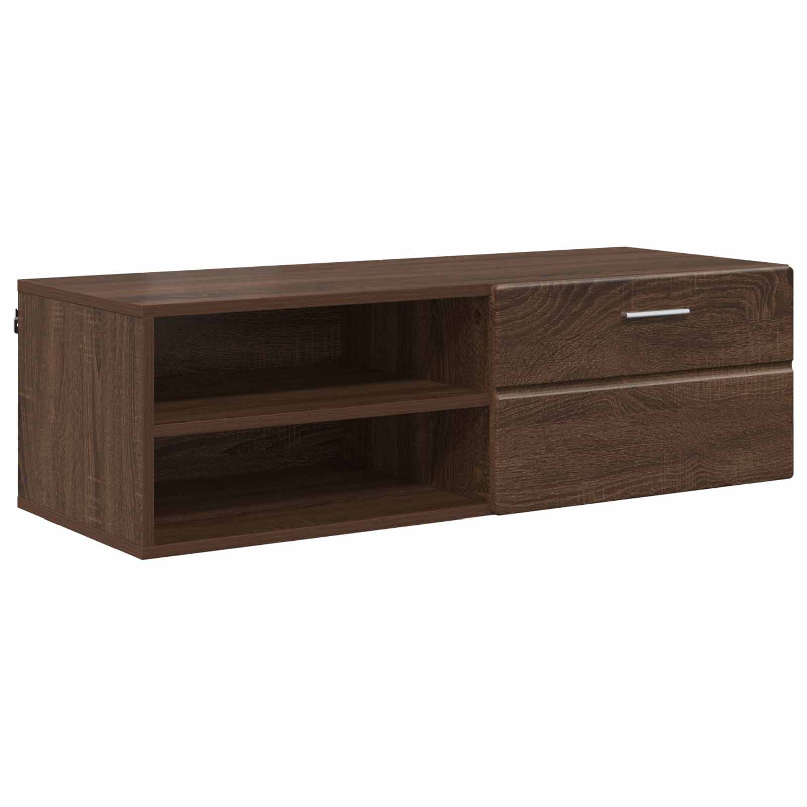 Highboard mit Regal FLORIN Weiß 60 x 35 x 182 cm Holzwerkstoff