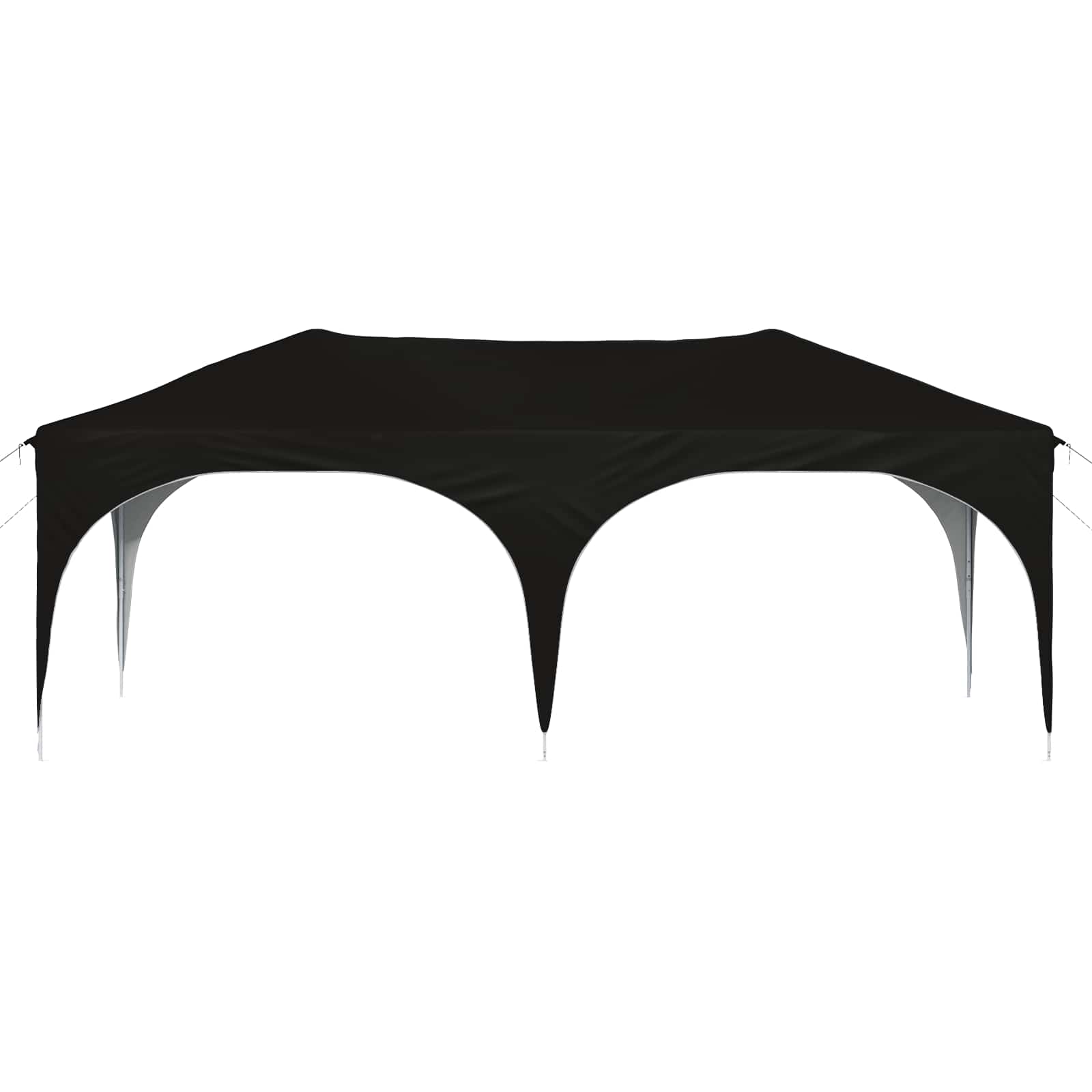 Pop-up Partyzelt 575 x 288 x 245 cm Creme Oxford-Stoff