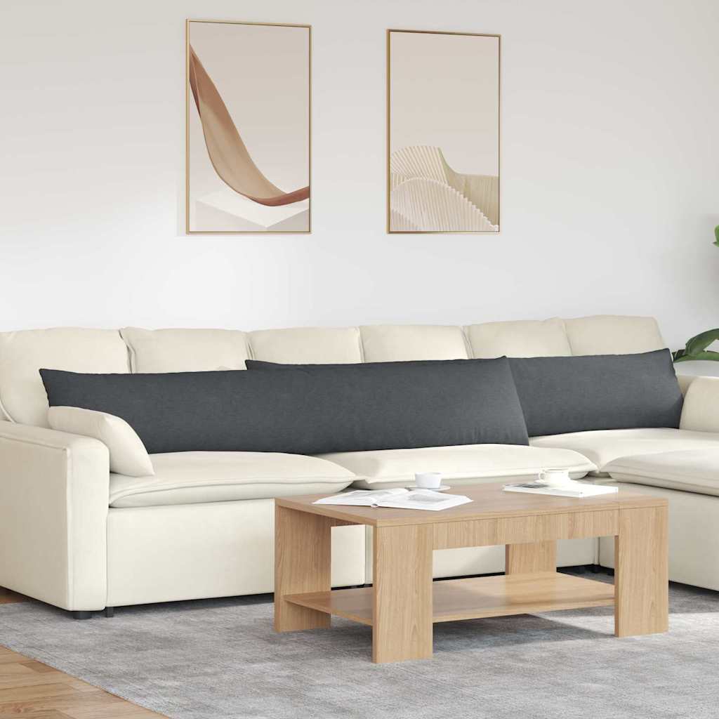 Sofakissen 2 Stück Hellgrau 50 x 30 cm Cordstoff