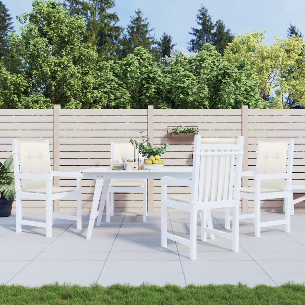 Niedriglehner-Auflagen 2 Stk Melange Anthrazit 100x50x7cm Stoff