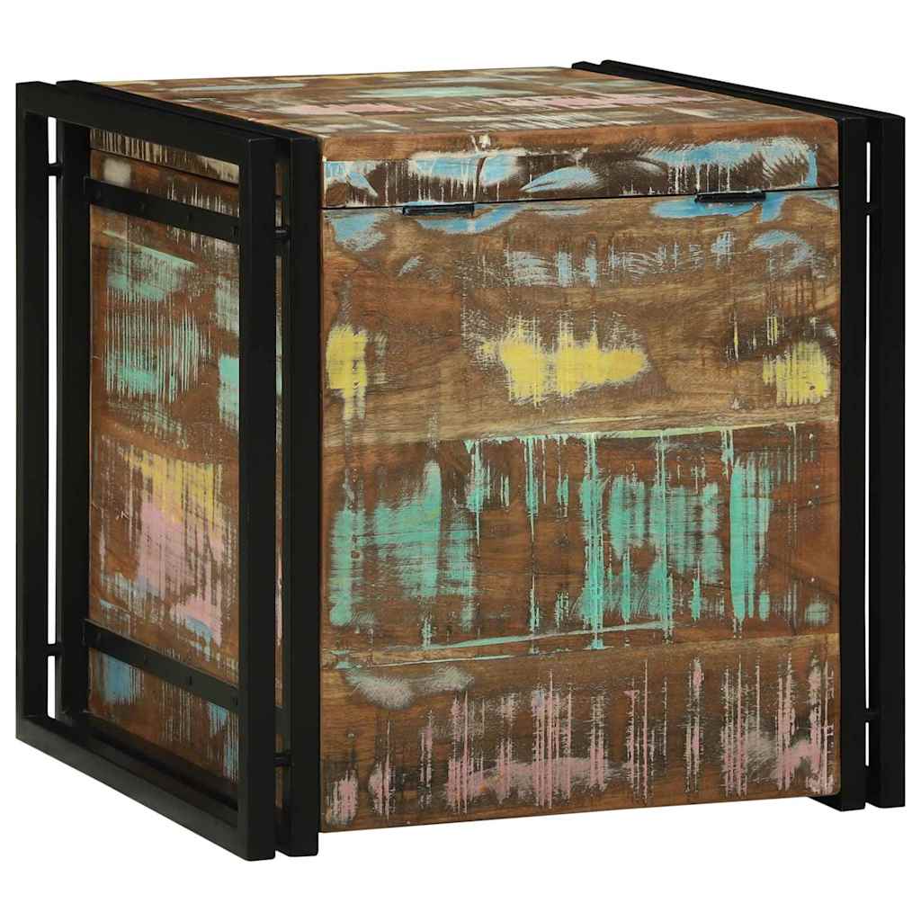 Aufbewahrungsbox 50 x 50 x 50 cm Massives upgecyceltes Holz
