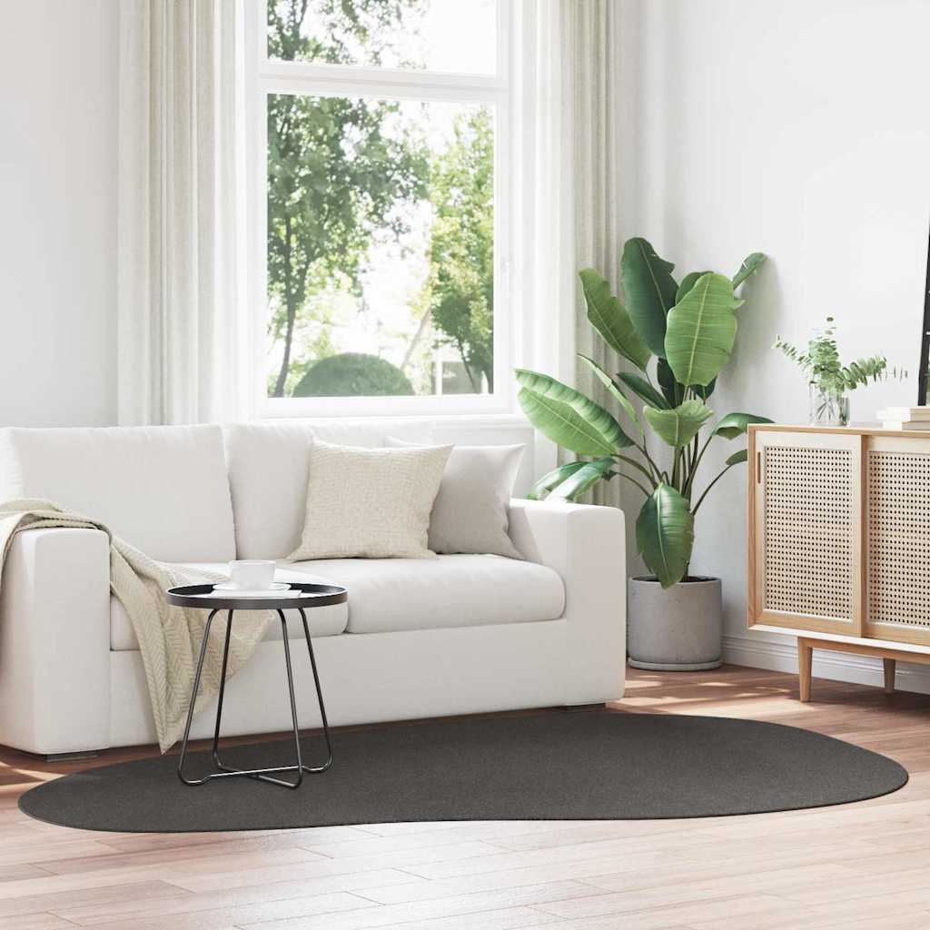 Bereichsteppiche HUARTE Anthrazit 100 x 200 cm Polyester