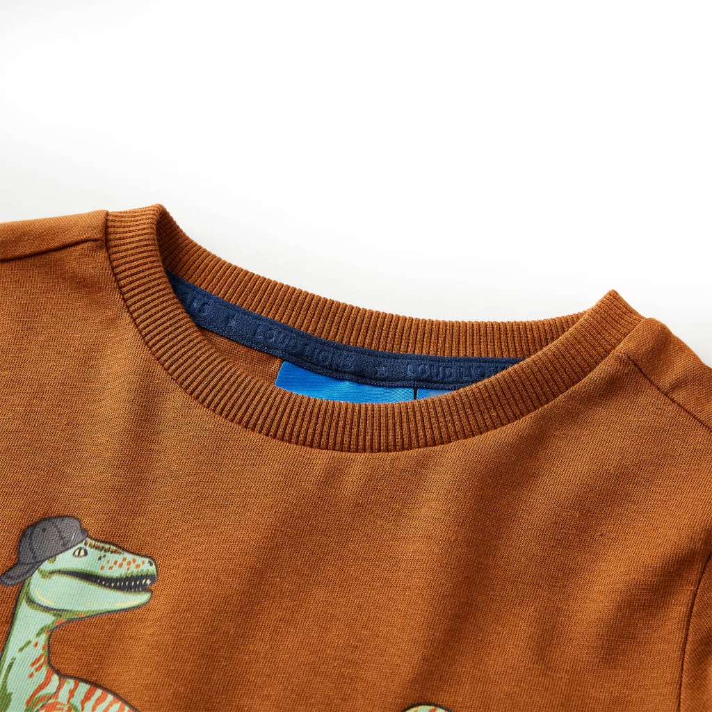 Kinder-Langarmshirt Dunkelgrün 92