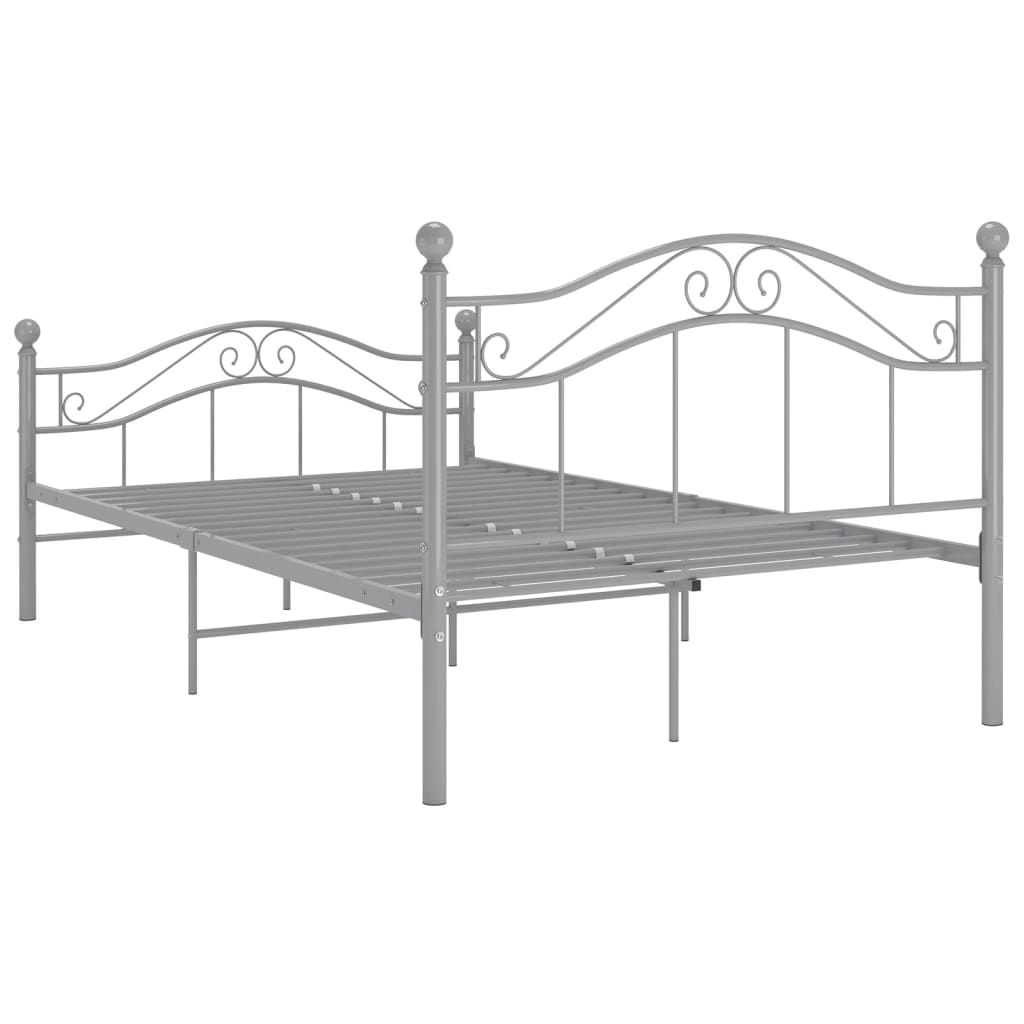 Bett Weiß Metall 120x200 cm