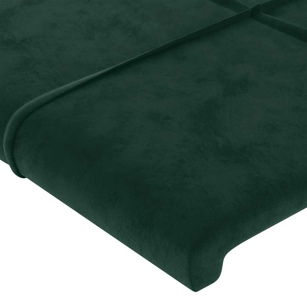 Kopfteil mit Ohren Dunkelblau 93x16x78/88 cm Samt