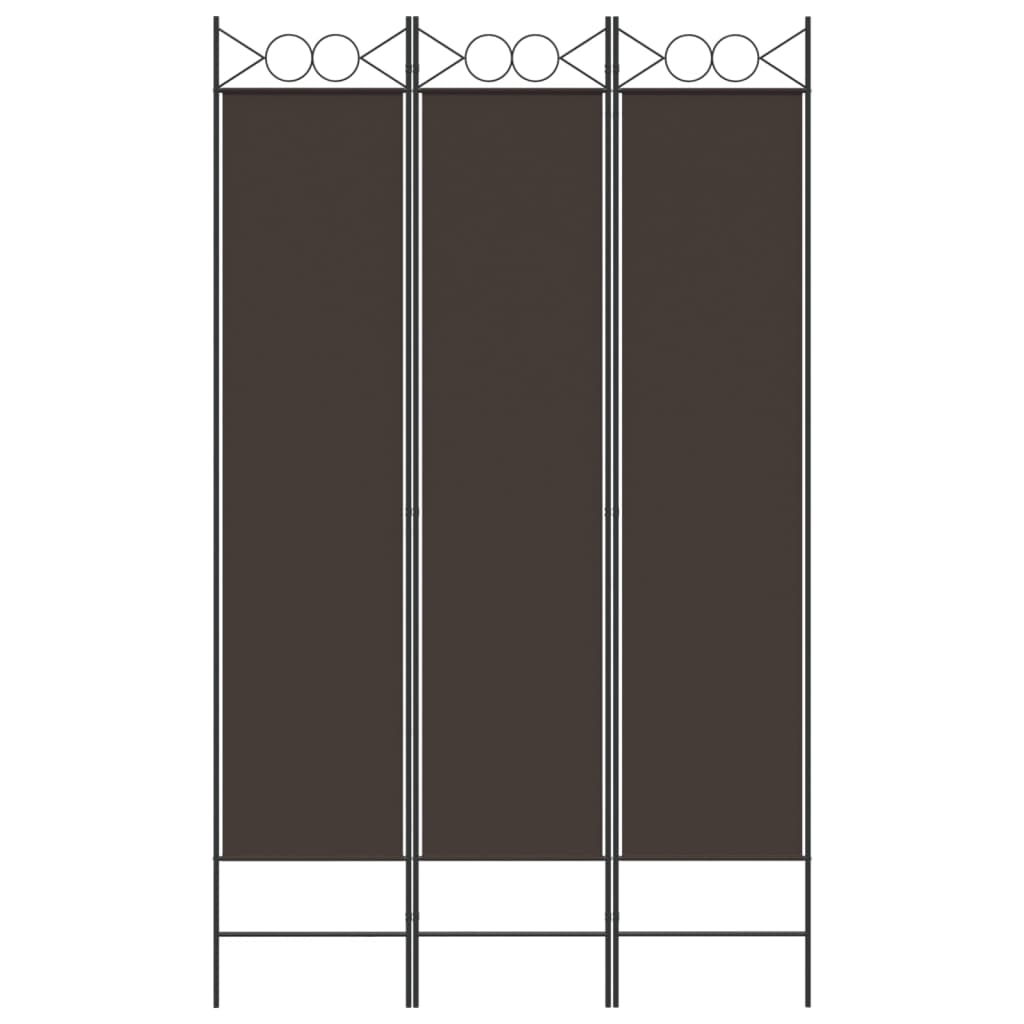 3-teiliger Raumteiler Beige 120 x 200 cm Stoff