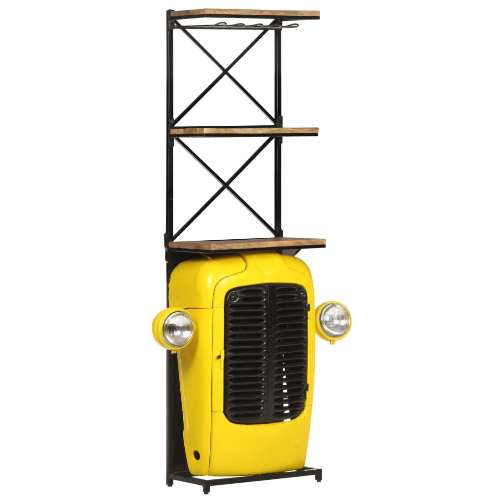 Traktor-Weinschrank 49x31x172 cm Mango Massivholz