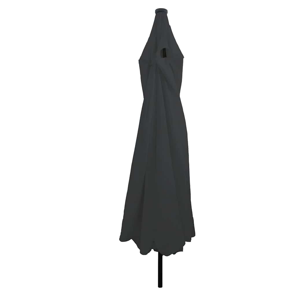 Garten-Sonnenschirm Sand und Anthrazit 395 x 395 x 245 cm