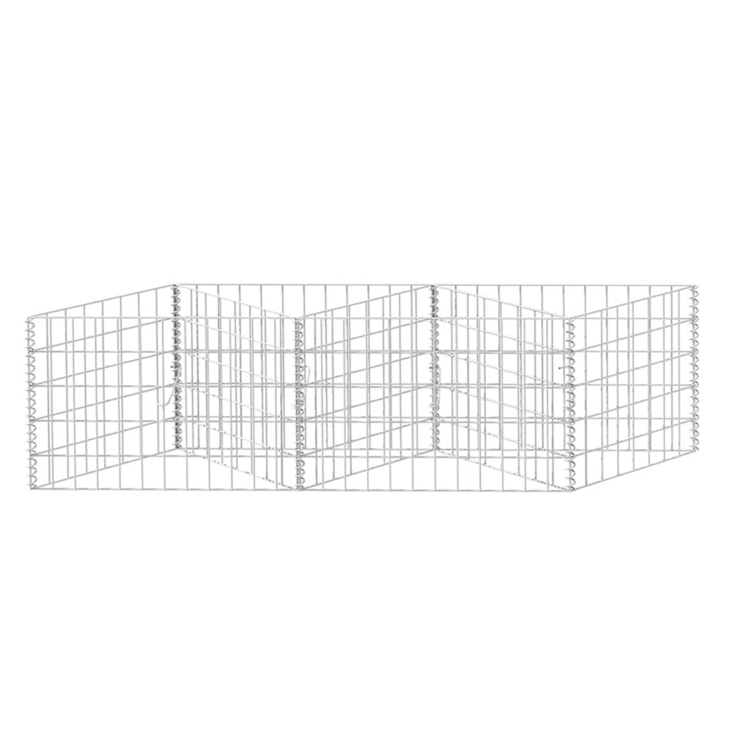 Gabionenkorb Pflanzkasten Gemüse-Hochbeet Stahl 300×30×100 cm