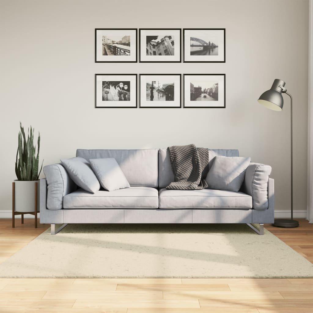 Teppich HUARTE Kurzflor Weich und Waschbar Anthrazit 60x110 cm