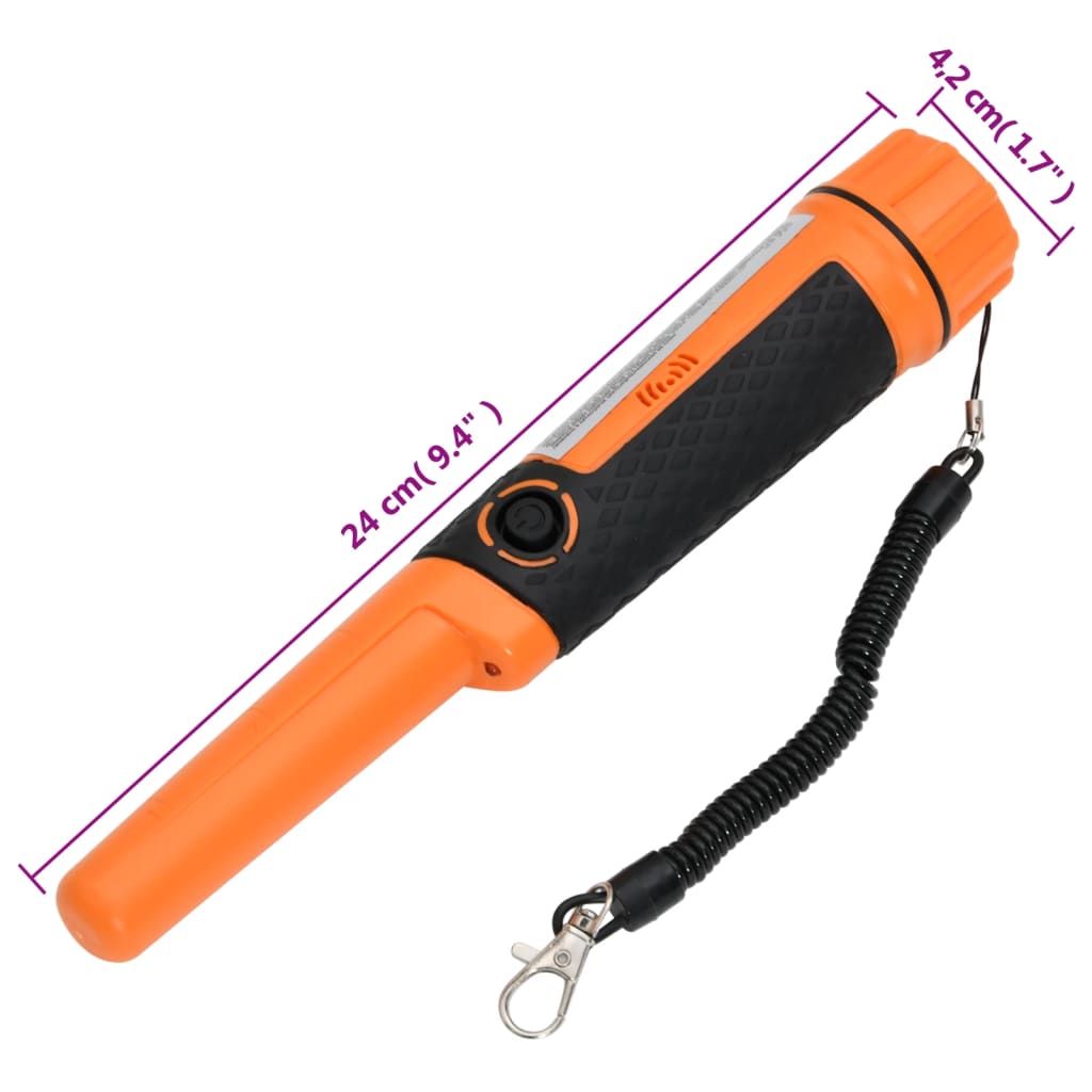 Metalldetektor-Pinpointer mit LCD-Display Schwarz und Gelb