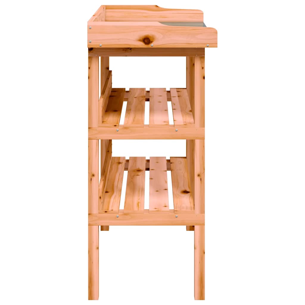 Pflanztisch mit Ablagen 78x38x82,5 cm Massivholz Tanne
