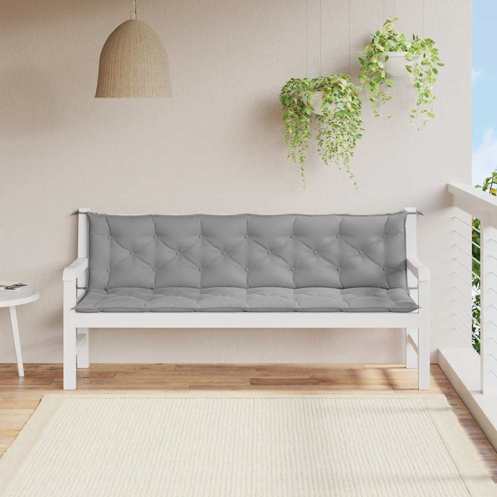 Gartenbank-Auflage Anthrazit 100x(50+50)x7 cm Oxford-Gewebe