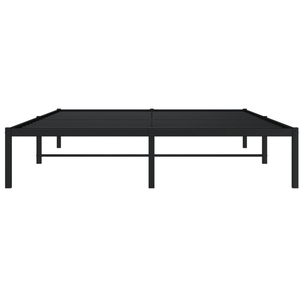 Bettgestell Metall Schwarz 75x190 cm