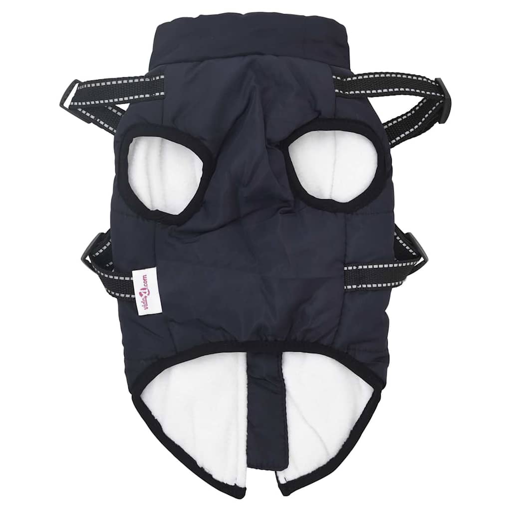 Hundemantel mit Geschirr Wasserdicht Reflektierend Lila L48