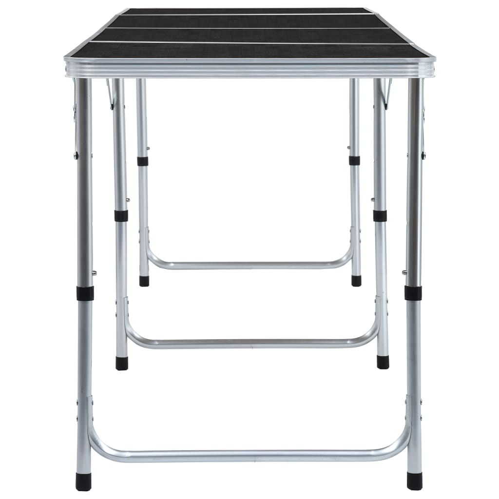 Campingtisch Klappbar Grau Aluminium 120x60 cm