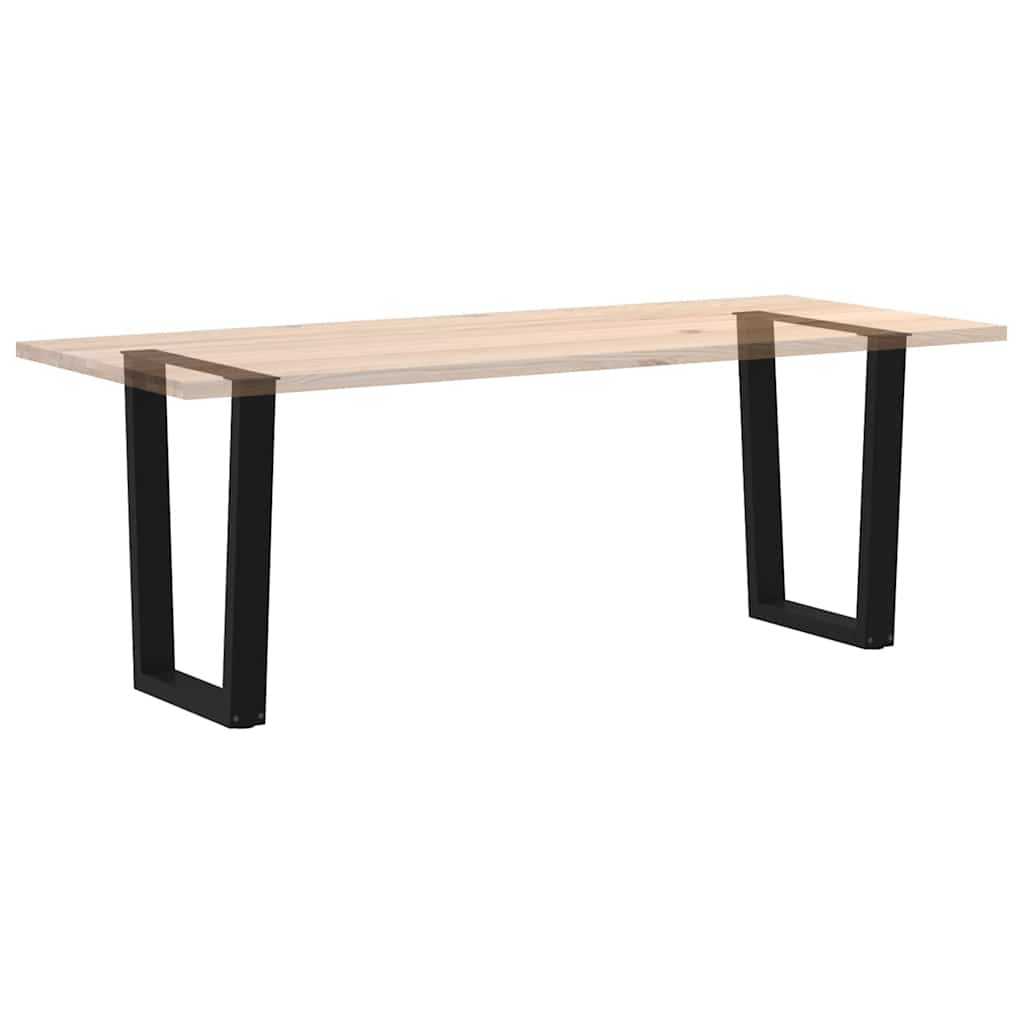 Couchtischbeine V-Form 2 Stück Schwarz 30x(30-31,3) cm Stahl