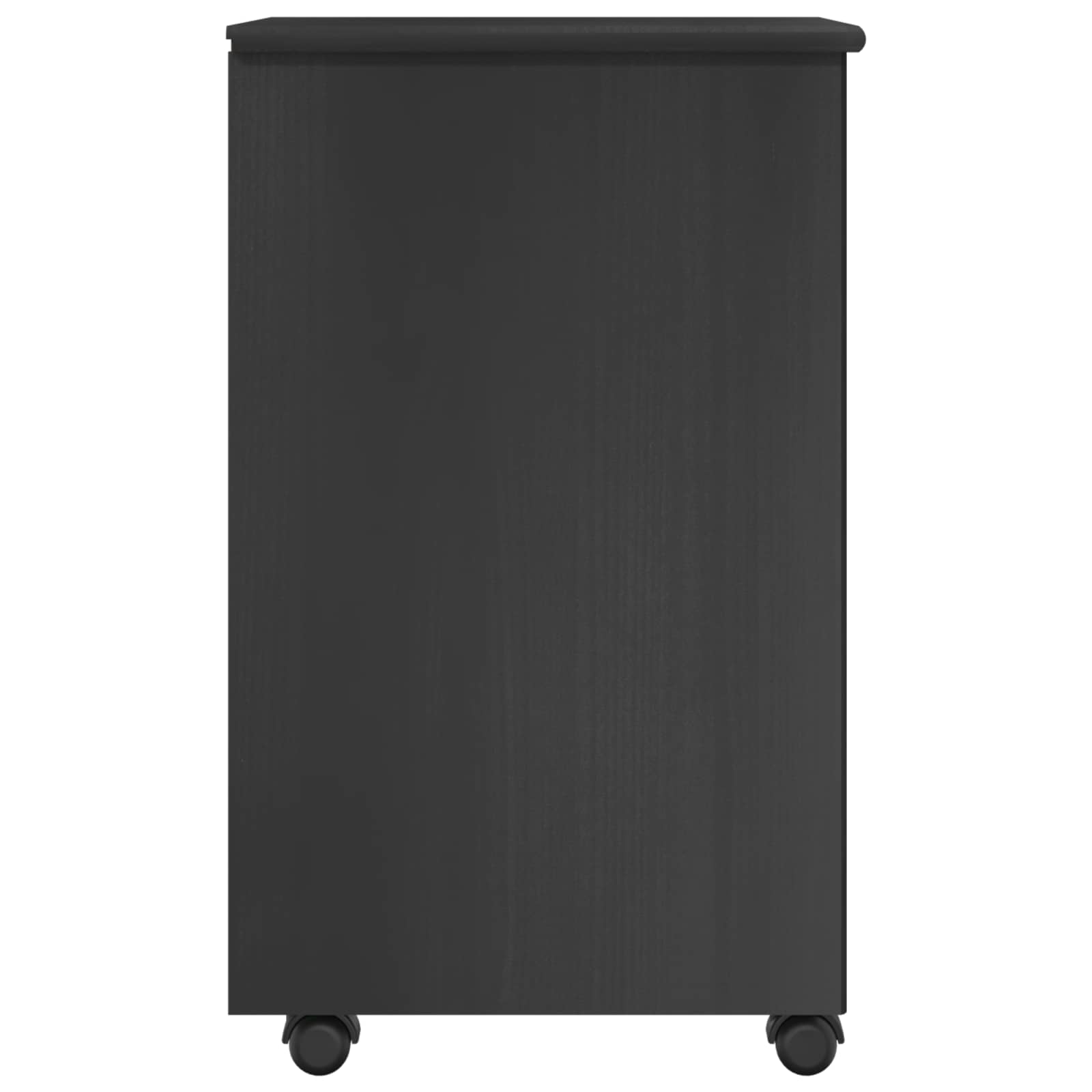 Rollschrank Honigbraun 34 x 39 x 65,5 cm Massivholz Kiefer