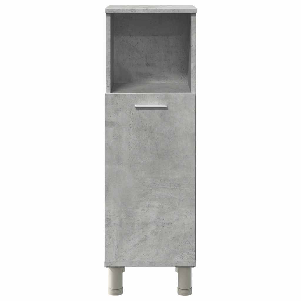 Badezimmerschrank Weiß 30x30x95 cm Holzwerkstoff
