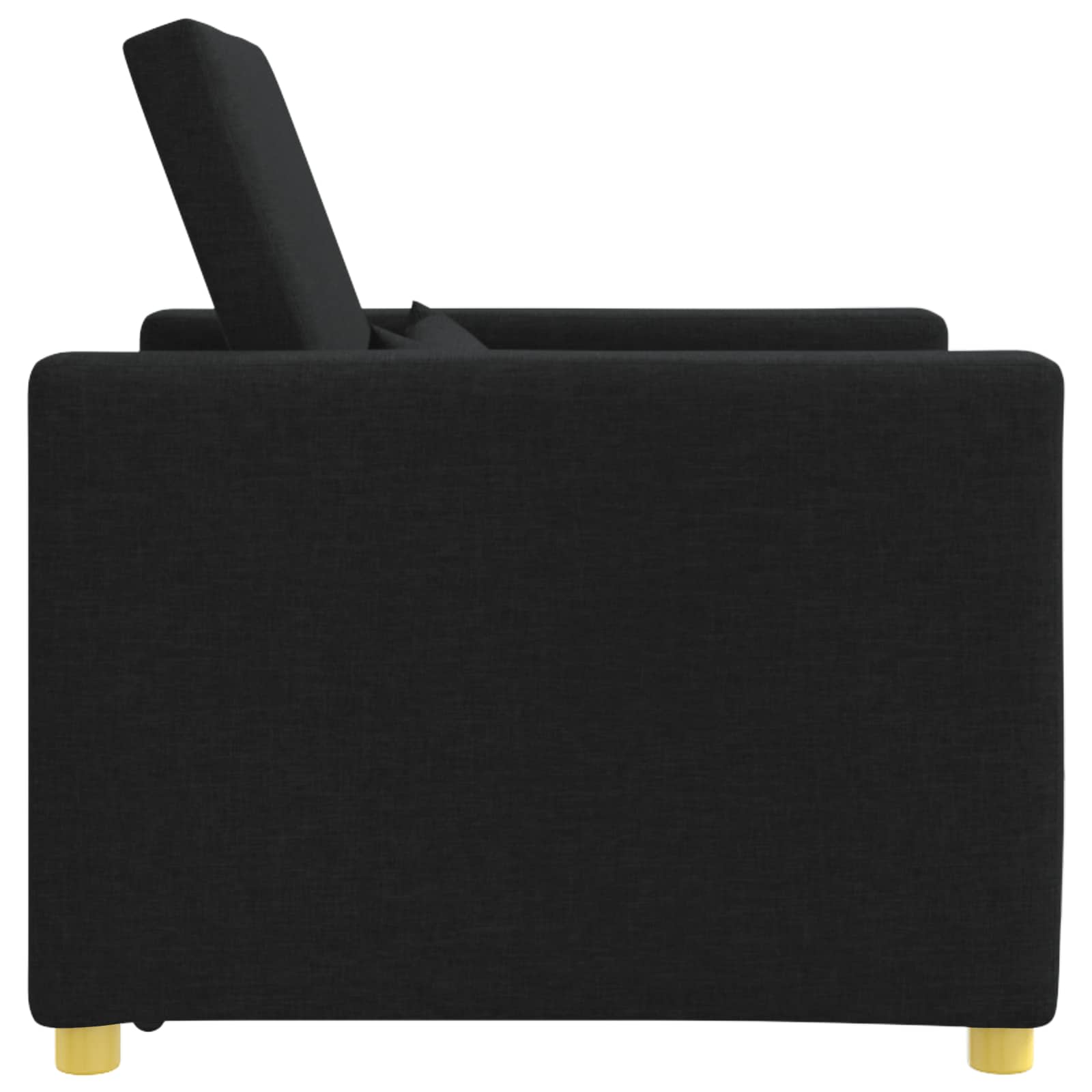 Ausziehbare Schlafcouch Einzel Hellgrau 90 x 165 x 87 cm Stoff