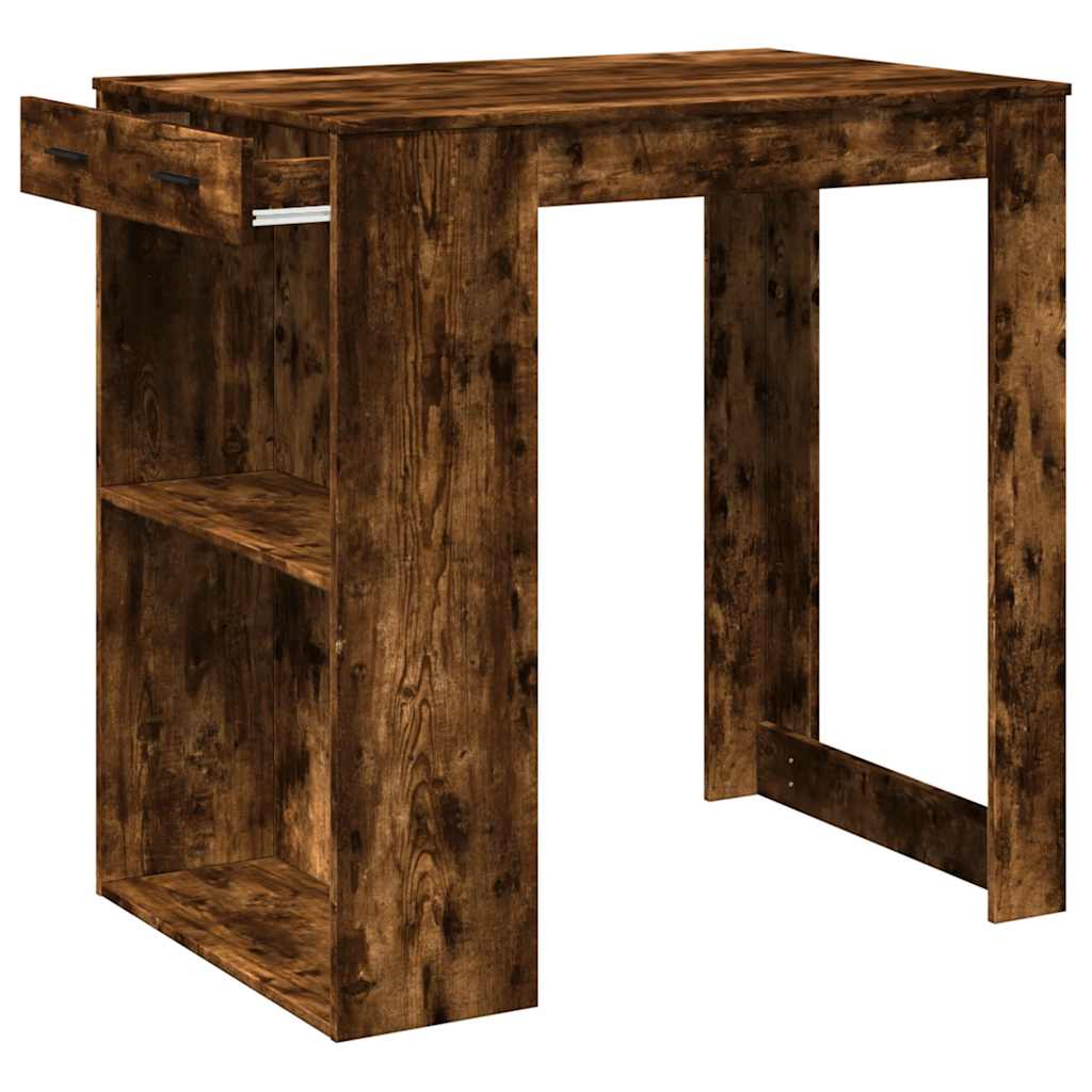 Bartisch Weiß 102x70x103,5 cm Holzwerkstoff