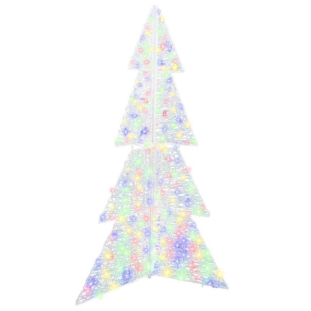 Weihnachtsbaum mit 100 LEDs Warmes Weiß 120 cm Acryl