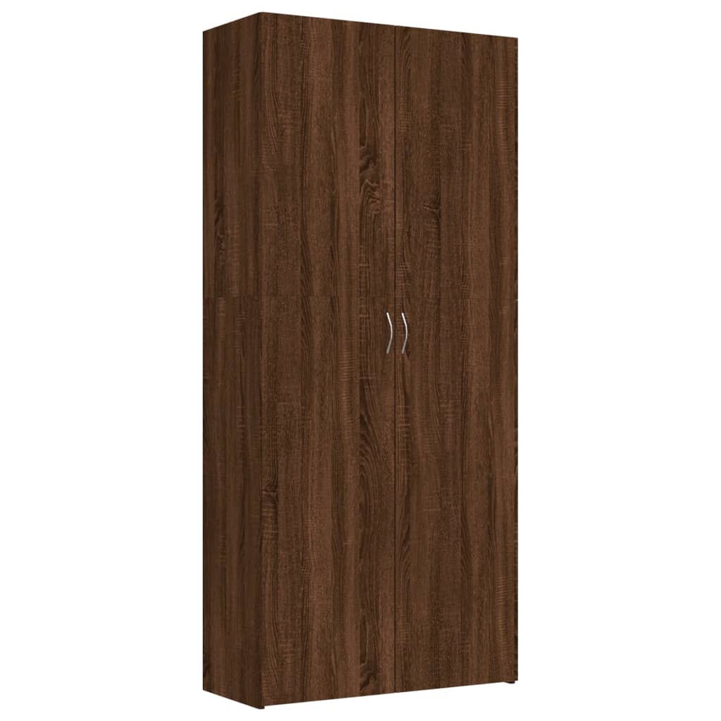 Schuhschrank Weiß 80x35,5x180 cm Holzwerkstoff