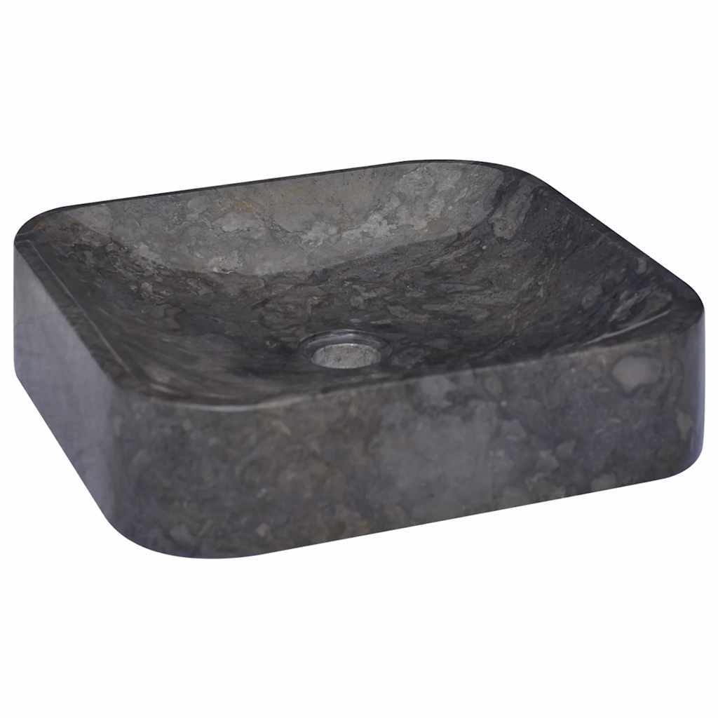 Waschbecken Creme 40x40x10 cm Marmor
