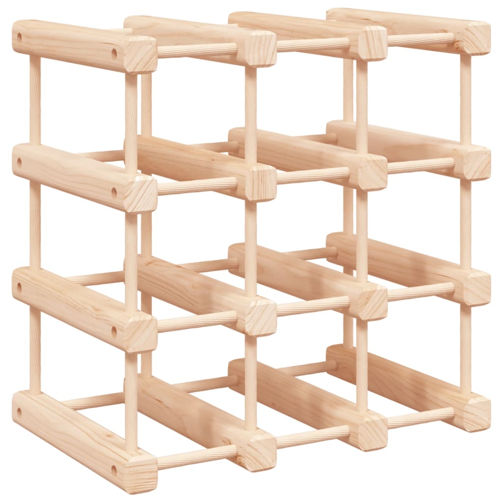 Weinregal für 20 Flaschen 46,5x23x46,5 cm Massivholz Kiefer