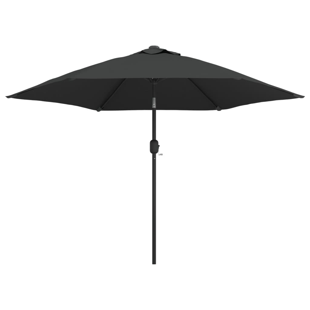 Sonnenschirm mit LED-Beleuchtung Stahl-Mast 300 cm Bordeauxrot