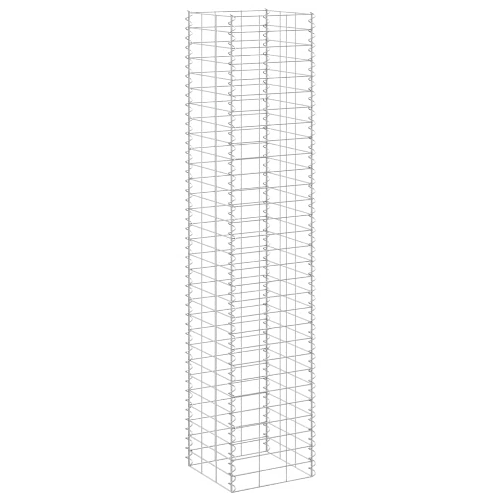 Gabionen-Hochbeete 3 Stk. 30x30x50 cm Eisen