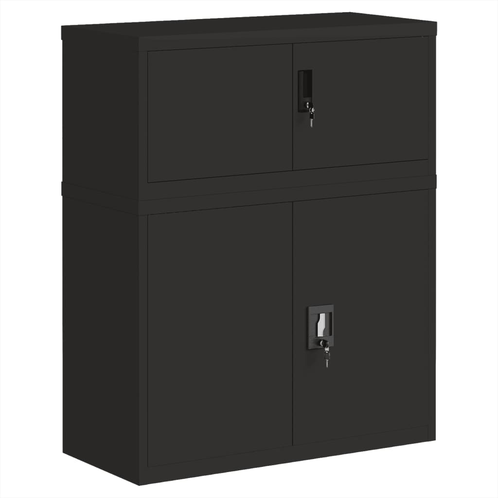 Aktenschrank Weiß 90x40x110 cm Stahl