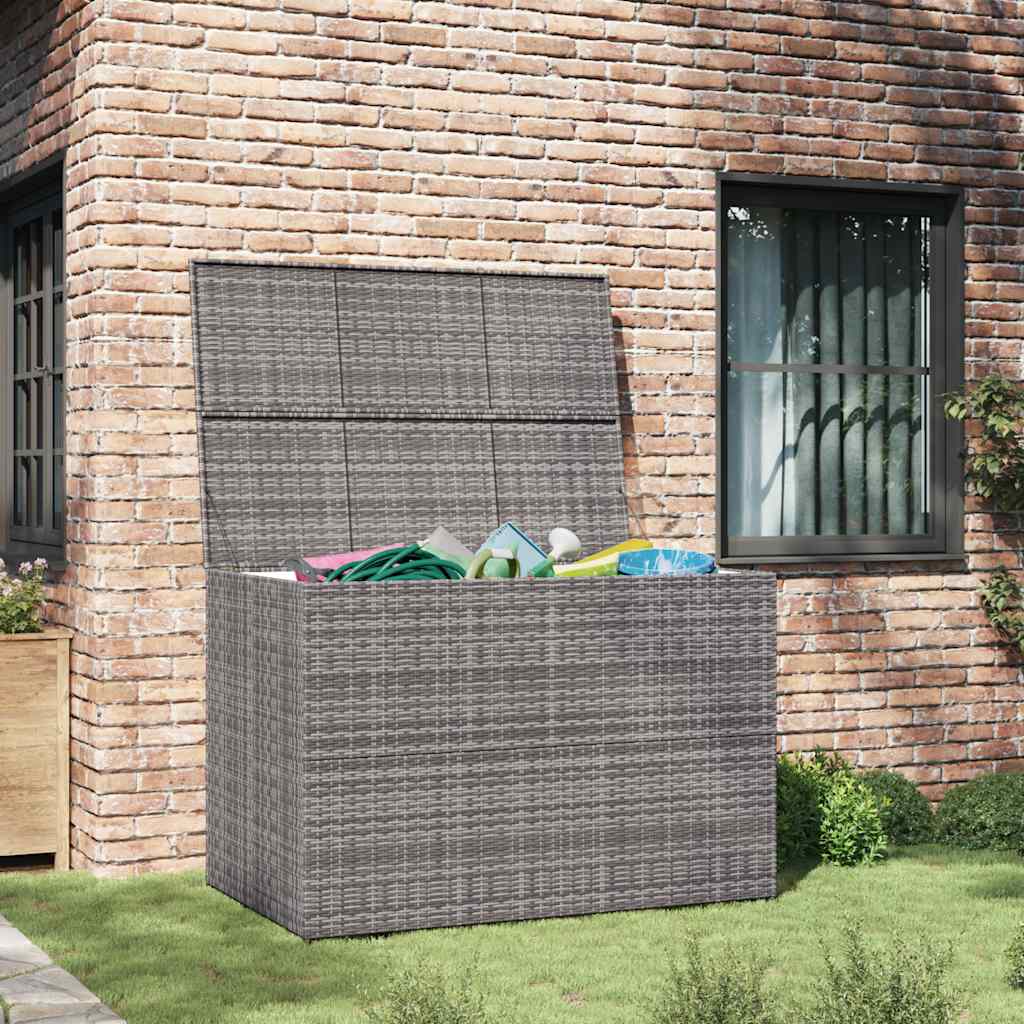 Garden-Auflagenbox Schwarz 150x100x100 cm Poly Rattan
