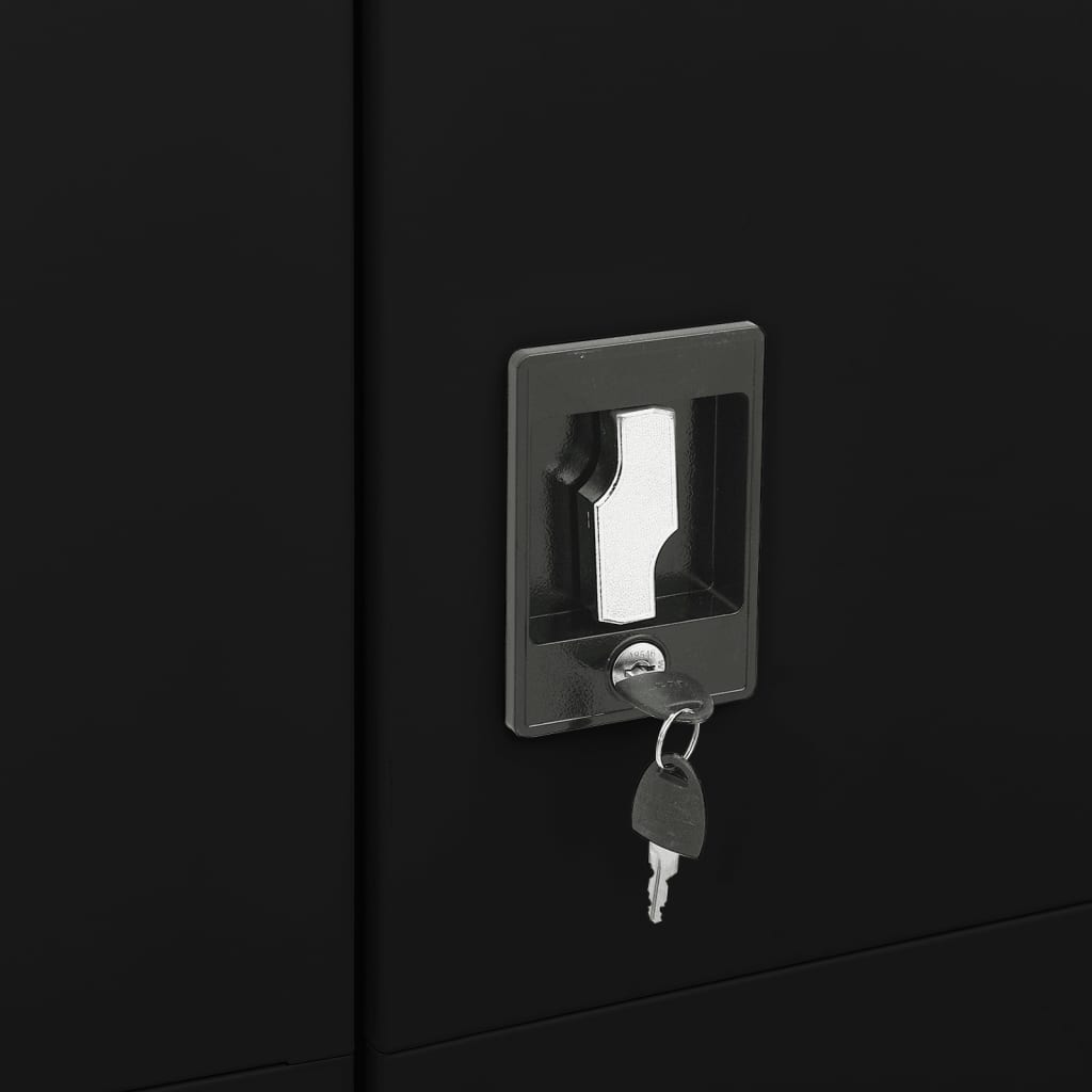 Schließfachschrank Weiß 90x40x180 cm Stahl