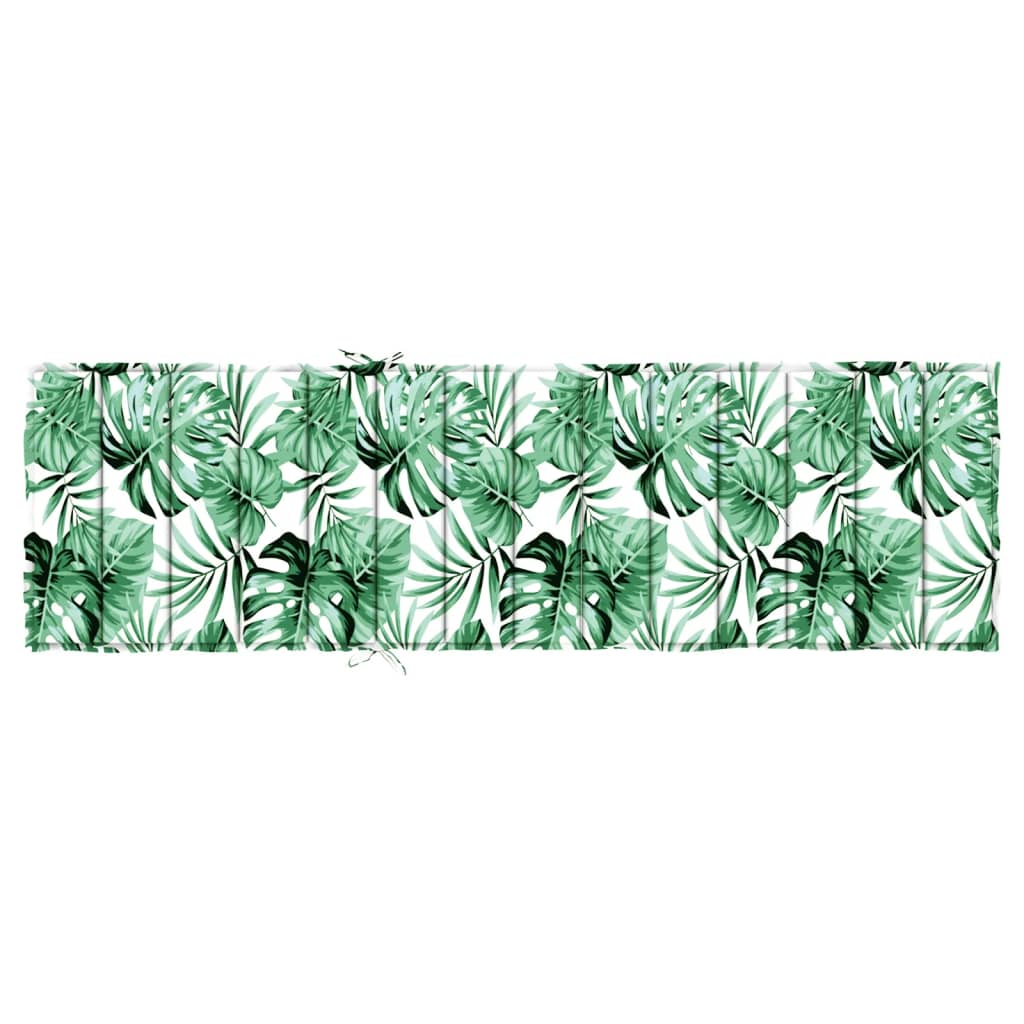 Liege-Kissen Blatt Blattmuster 200 x 70 x 3 cm Oxford-Stoff