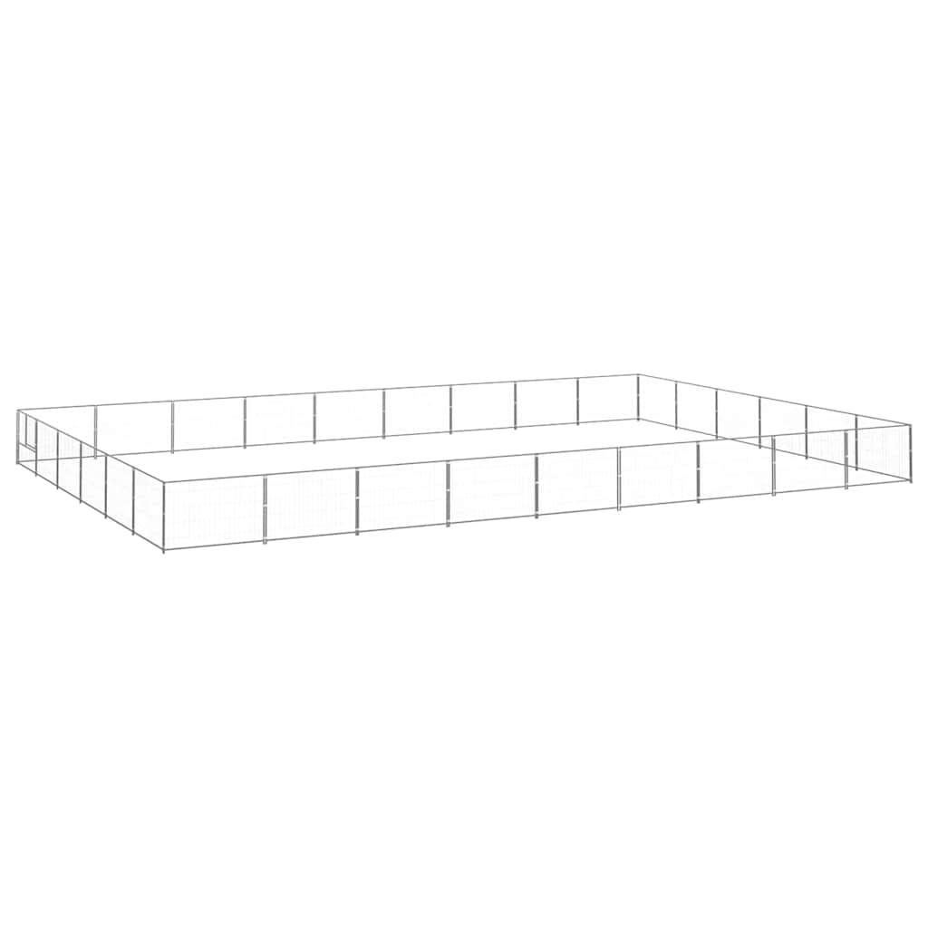Hundezwinger Schwarz 4 m² Stahl